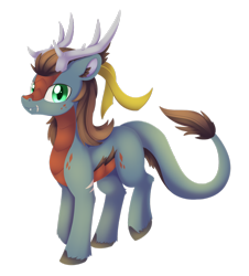 Size: 1024x1133 | Tagged: safe, artist:dusthiel, oc, oc only, oc:ryoko, species:kirin, hybrid, male, simple background, solo, transparent background