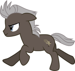 Size: 320x303 | Tagged: safe, artist:frownfactory, character:burnt oak, species:earth pony, species:pony, episode:the perfect pear, g4, my little pony: friendship is magic, .svg available, male, running, simple background, solo, svg, transparent background, vector