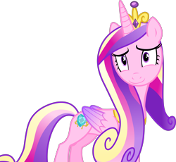 Size: 3800x3494 | Tagged: safe, artist:frownfactory, character:princess cadance, species:alicorn, species:pony, episode:a flurry of emotions, g4, my little pony: friendship is magic, .svg available, colored wings, female, jewelry, mare, multicolored hair, multicolored wings, simple background, solo, svg, tiara, transparent background, vector