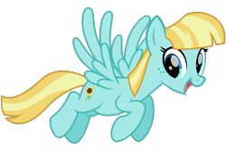 Size: 3000x2000 | Tagged: safe, artist:cheezedoodle96, character:helia, species:pegasus, species:pony, .svg available, background pony, female, flying, happy, looking at you, mare, open mouth, simple background, smiling, solo, spread wings, svg, transparent background, vector, wings
