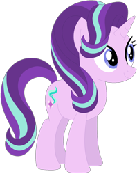 Size: 1024x1292 | Tagged: safe, artist:ra1nb0wk1tty, character:starlight glimmer, species:pony, species:unicorn, female, mare, simple background, smiling, solo, transparent background, vector