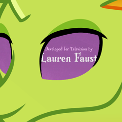 Size: 498x498 | Tagged: safe, artist:cheezedoodle96, edit, character:thorax, species:changeling, species:reformed changeling, behaving like a television, eye, eyes, intro, lauren faust, male, solo, television, wat