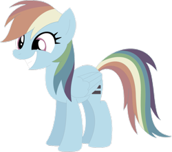 Size: 951x840 | Tagged: safe, artist:ra1nb0wk1tty, character:rainbow dash, species:pegasus, species:pony, equal cutie mark, equalized, female, mare, simple background, smiling, solo, transparent background