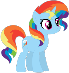 Size: 1024x1087 | Tagged: safe, artist:ra1nb0wk1tty, character:rainbow dash, character:sunset shimmer, species:pony, species:unicorn, female, mare, recolor, simple background, smiling, solo, transparent background