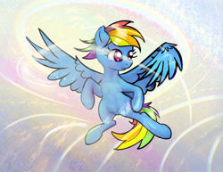 Size: 1184x914 | Tagged: safe, artist:xbi, character:rainbow dash, species:pegasus, species:pony, female, flying, mare, solo