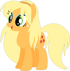 Size: 1024x1036 | Tagged: safe, artist:ra1nb0wk1tty, character:applejack, character:lemon zest, species:earth pony, species:pony, equestria girls ponified, female, mare, ponified, recolor, simple background, solo, transparent background