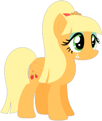 Size: 1024x1218 | Tagged: safe, artist:ra1nb0wk1tty, character:applejack, character:sour sweet, species:pegasus, species:pony, equestria girls ponified, female, freckles, mare, ponified, recolor, simple background, solo, transparent background