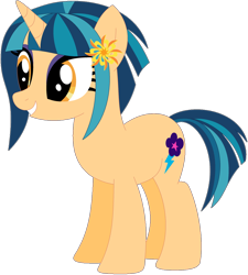 Size: 1024x1137 | Tagged: safe, artist:ra1nb0wk1tty, character:indigo zap, character:sunny flare, species:pony, species:unicorn, equestria girls ponified, female, mare, ponified, recolor, simple background, transparent background