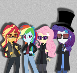 Size: 5328x5018 | Tagged: safe, artist:grapefruitface1, artist:imperfectxiii, artist:sugar-loop, artist:xebck, derpibooru original, edit, character:fluttershy, character:rainbow dash, character:rarity, character:sunset shimmer, equestria girls:equestria girls, equestria girls:rainbow rocks, g4, my little pony: equestria girls, my little pony:equestria girls, absurd resolution, band, clothing, cosplay, costume, crossover, group, music, parody, the rainbooms, toto (band), vector, vector edit