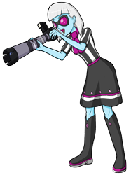 Size: 2343x3128 | Tagged: safe, alternate version, artist:artemis-polara, character:photo finish, episode:photo finished, equestria girls:friendship games, g4, my little pony: equestria girls, my little pony:equestria girls, boots, camera, clothing, female, shoes, skirt, solo