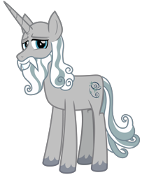 Size: 2600x3200 | Tagged: safe, artist:cheezedoodle96, character:star swirl the bearded, species:pony, species:unicorn, .svg available, bald, beard, facial hair, looking at you, male, missing accessory, moustache, simple background, smiling, solo, stallion, svg, transparent background, unshorn fetlocks, vector