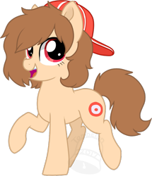Size: 601x700 | Tagged: safe, artist:tambelon, oc, oc only, oc:fun fact, species:earth pony, species:pony, 2020 community collab, derpibooru community collaboration, backwards ballcap, baseball cap, cap, clothing, female, hat, mare, simple background, solo, transparent background, watermark