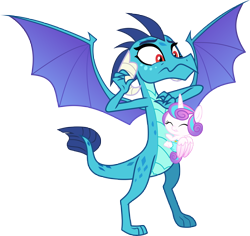 Size: 6250x5902 | Tagged: safe, artist:frownfactory, artist:ninjashadow-x, artist:xebck, character:princess ember, character:princess flurry heart, species:alicorn, species:dragon, species:pony, absurd resolution, awkward, baby, baby pony, cute, dawwww, diaper, dragoness, emberbetes, female, filly, flurrybetes, hug, simple background, transparent background, vector