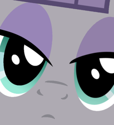 Size: 500x549 | Tagged: safe, artist:dashiesparkle edit, artist:grapefruitface1, derpibooru original, edit, character:maud pie, close-up, cute, face, female, looking at you, maudabetes, solo, stare
