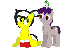 Size: 3000x2000 | Tagged: safe, artist:coldfire, artist:toyminator900, oc, oc only, oc:coldfire (bat pony), oc:soothing leaf, oc:uppercute, species:bat pony, species:earth pony, species:pony, 2018 community collab, derpibooru community collaboration, plushie, simple background, transparent background, uppercold