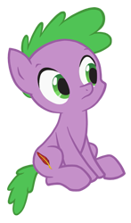 Size: 375x636 | Tagged: safe, artist:queencold, character:spike, male, ponified, ponified spike, simple background, solo, species swap, transparent background