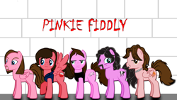 Size: 5000x2813 | Tagged: safe, artist:grapefruitface1, band, david gilmour, group, music, nick mason, pink floyd, pony creator, richard wright, roger waters, syd barrett, the wall, updated, wallpaper