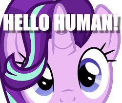 Size: 1024x866 | Tagged: safe, artist:xebck, character:starlight glimmer, species:pony, species:unicorn, bronybait, close-up, cute, female, glimmerbetes, image macro, looking at you, mare, meme, solo, talking, talking to viewer