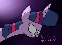 Size: 1482x1092 | Tagged: safe, artist:moonatik, derpibooru original, character:twilight sparkle, character:twilight sparkle (alicorn), species:alicorn, species:pony, angry, female, grammar, grammar nazi, how do you make your neck go like that?, solo