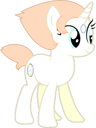 Size: 1024x1363 | Tagged: safe, artist:ra1nb0wk1tty, species:pony, pearl (steven universe), ponified, simple background, solo, steven universe, transparent background
