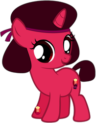 Size: 1024x1305 | Tagged: safe, artist:ra1nb0wk1tty, species:pony, ponified, ruby (steven universe), simple background, solo, steven universe, transparent background
