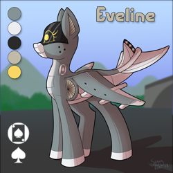 Size: 1536x1536 | Tagged: safe, artist:sugaryviolet, oc, oc only, oc:eveline, species:plane pony, species:pony, commission, harrier, original species, plane, reference sheet, solo