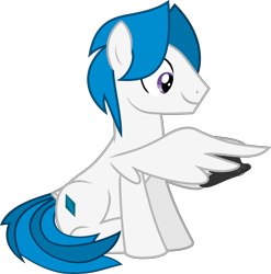Size: 6289x6378 | Tagged: safe, artist:frownfactory, oc, oc only, oc:stratagem, species:pegasus, species:pony, .svg available, absurd resolution, controller, male, simple background, sitting, smiling, solo, stallion, svg, tail wrap, transparent background, vector, wing hands, wings