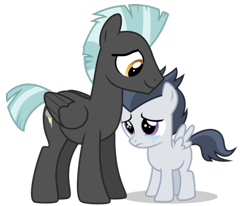 Size: 896x738 | Tagged: safe, artist:chainchomp2 edit, artist:frownfactory, artist:jawsandgumballfan24, edit, character:rumble, character:thunderlane, species:pony, brotherly love, brothers, colt, comforting, crying, cute, dawwww, depressed, male, sad, simple background, stallion, teary eyes, transparent background