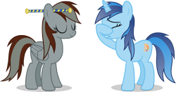 Size: 7000x3661 | Tagged: safe, artist:luckreza8, oc, oc only, baton, facehoof, simple background, transparent background