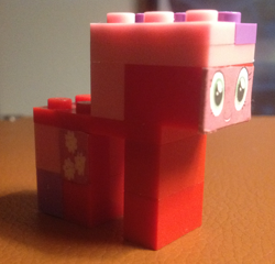 Size: 1024x982 | Tagged: safe, artist:grapefruitface1, character:cheerilee, custom, irl, lego, minifig, photo, smiling, solo, toy