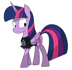 Size: 1205x1181 | Tagged: safe, alternate version, artist:moonatik, character:twilight sparkle, character:twilight sparkle (alicorn), species:alicorn, species:pony, clothing, female, gothic lolita, simple background, smiling, solo, transparent background