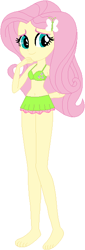 Size: 213x625 | Tagged: safe, artist:ra1nb0wk1tty, artist:wolf, base used, character:fluttershy, my little pony:equestria girls, attached skirt, barefoot, bra, clothing, feet, frilly, skirt, swimsuit, underwear