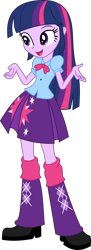 Size: 638x1751 | Tagged: safe, artist:frownfactory, character:twilight sparkle, character:twilight sparkle (alicorn), species:alicorn, species:pony, equestria girls:rainbow rocks, g4, my little pony: equestria girls, my little pony:equestria girls, .svg available, blouse, boots, clothing, female, leg warmers, pleated skirt, shoes, simple background, skirt, solo, svg, transparent background, vector