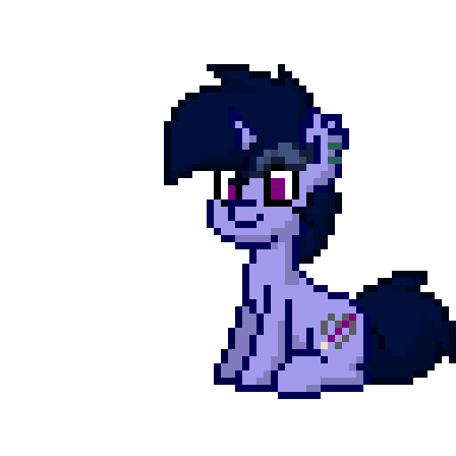 Size: 512x512 | Tagged: safe, artist:kimjoman, oc, oc only, oc:purple flix, species:pony, pony town, animated, cute, dilated pupils, double take, easter, easter egg, holiday, looking back, male, pixel art, shocked, simple background, sitting, solo, transparent background