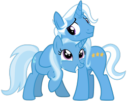 Size: 4000x3200 | Tagged: safe, artist:cheezedoodle96, character:jack pot, character:trixie, species:pony, species:unicorn, episode:grannies gone wild, g4, my little pony: friendship is magic, .svg available, crying, cute, dawwww, diatrixes, duo, father and daughter, feels, female, grin, happy, hug, like father like daughter, looking at each other, male, mare, raised hoof, simple background, smiling, squee, stallion, svg, tears of joy, transparent background, vector