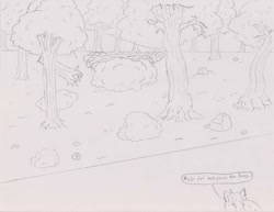 Size: 1500x1158 | Tagged: safe, artist:santanon, fluffy pony, forest, tree, van gogh and prissy