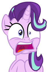 Size: 3500x5232 | Tagged: safe, artist:masem, character:starlight glimmer, species:pony, species:unicorn, episode:marks for effort, g4, my little pony: friendship is magic, cringing, faec, female, mare, open mouth, simple background, solo, surprised, transparent background, vector