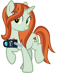 Size: 2500x3200 | Tagged: safe, artist:cheezedoodle96, character:crackle cosette, character:queen chrysalis, species:pony, species:unicorn, episode:the mean 6, g4, my little pony: friendship is magic, .svg available, balancing, camera, cute, cutealis, disguise, disguised changeling, female, looking at you, mare, raised hoof, shutterbetes, simple background, smiling, solo, svg, transparent background, vector