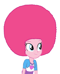 Size: 7934x9757 | Tagged: safe, artist:bigpurplemuppet99, artist:luckreza8, character:pinkie pie, my little pony:equestria girls, absurd resolution, afro, female, simple background, solo, transparent background