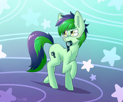 Size: 2304x1920 | Tagged: safe, artist:dsp2003, oc, oc:quick fix, species:earth pony, species:pony, abstract background, colt, commission, duct tape, male