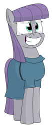 Size: 1248x3000 | Tagged: safe, artist:moonatik, character:maud pie, newbie artist training grounds, atg 2018, clothing, dress, female, grin, irrational exuberance, out of character, simple background, smiling, solo, transparent background