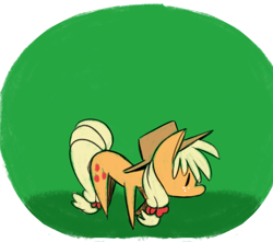 Size: 500x441 | Tagged: safe, artist:fauxsquared, part of a set, character:applejack, species:earth pony, species:pony, clothing, female, freckles, hat, mare, solo