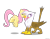 Size: 2205x1713 | Tagged: safe, artist:navitaserussirus, character:fluttershy, character:gilda, species:griffon, ship:gildashy, female, kissing, lesbian, shipping, simple background, tailboner, transparent background, vector