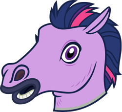 Size: 4000x3671 | Tagged: safe, artist:luckreza8, edit, character:twilight sparkle, episode:scare master, g4, my little pony: friendship is magic, color edit, colored, hoers mask, looking at you, mask, simple background, transparent background, vector