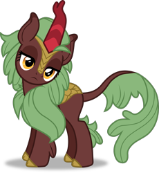 Size: 1511x1645 | Tagged: safe, artist:frownfactory, character:cinder glow, character:summer flare, species:kirin, episode:sounds of silence, g4, my little pony: friendship is magic, .svg available, cute, emotionless, female, frown, head tilt, horn, lidded eyes, simple background, solo, svg, transparent background, vector