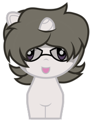 Size: 2000x2700 | Tagged: safe, artist:toyminator900, oc, oc only, oc:solaria, species:pony, species:unicorn, cutie mark crew, glasses, open mouth, simple background, solo, toy, transparent background