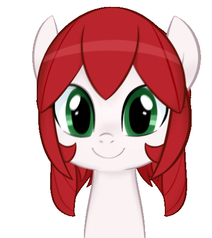 Size: 427x480 | Tagged: safe, artist:jessy, oc, oc only, oc:palette swap, species:earth pony, species:pony, animated, bust, cute, emofuri, female, gif, looking at you, mare, ocbetes, simple background, smiling, solo, transparent background, tumblr:ask palette swap