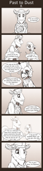 Size: 675x2700 | Tagged: safe, artist:inuhoshi-to-darkpen, character:professor fossil, character:rockhoof, comic:past to dust, episode:a rockhoof and a hard place, g4, my little pony: friendship is magic, comic, dialogue, fanfic, professor fossil