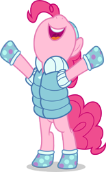Size: 5000x8046 | Tagged: safe, artist:luckreza8, character:pinkie pie, species:pony, episode:best gift ever, episode:triple pony dare ya, g4, my little pony: friendship is magic, .svg available, absurd resolution, vector