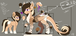 Size: 3001x1436 | Tagged: safe, alternate version, artist:beardie, oc, oc only, oc:buttercream scotch, species:draconequus, draconequus oc, idk tag whats needed, kinda edit, reference sheet